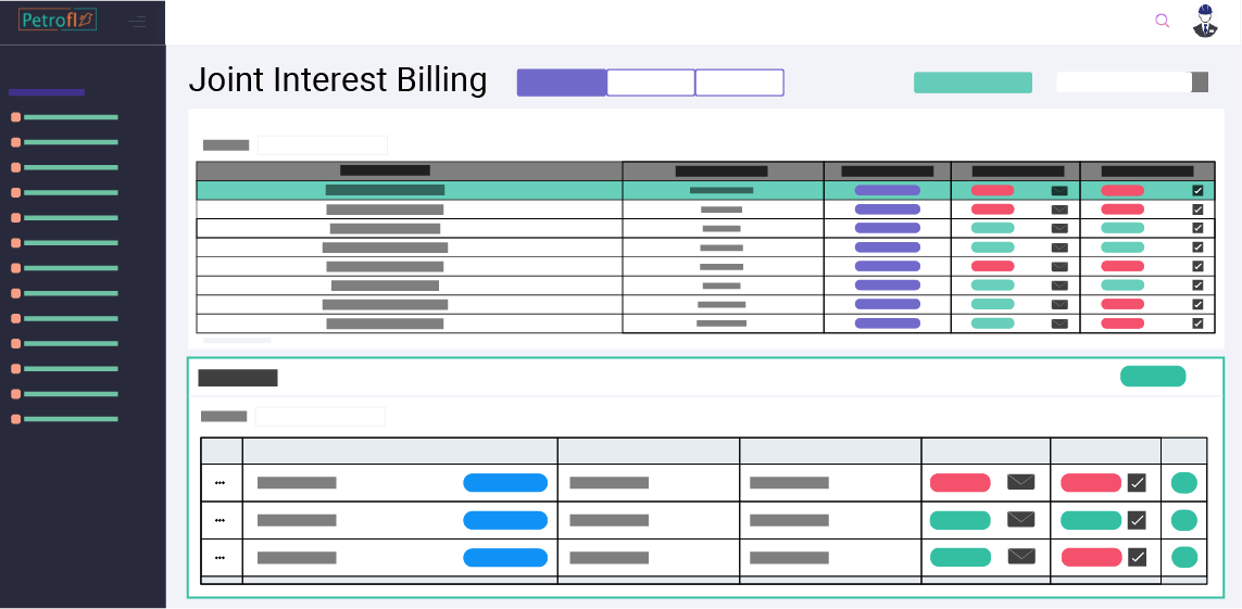 Oil and Gas Joint Interest Billing Console